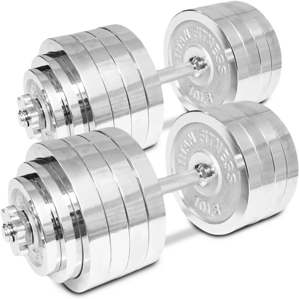 titan fitness pair of adjustable dumbbells
