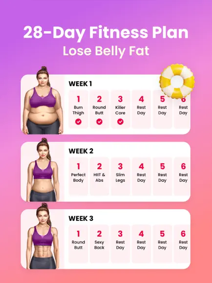 JustFit App 28 Day Fitness Plan